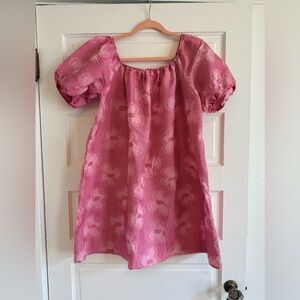 Self Contrast by Anthro Puff Sleeve Dress (fits like XL)